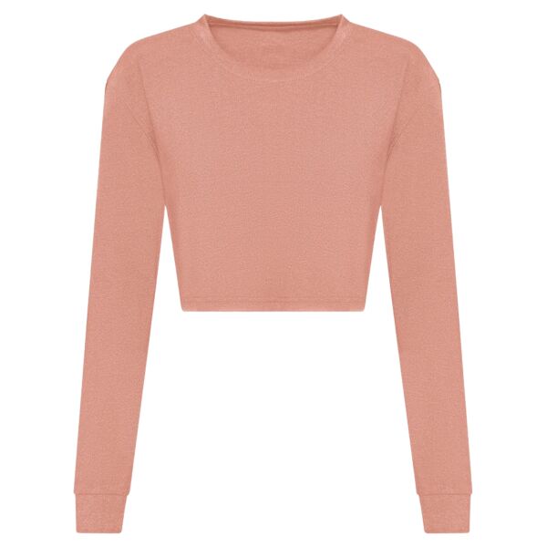 AWDis Ladies Long Sleeve Cropped T-Shirt Thumbnail