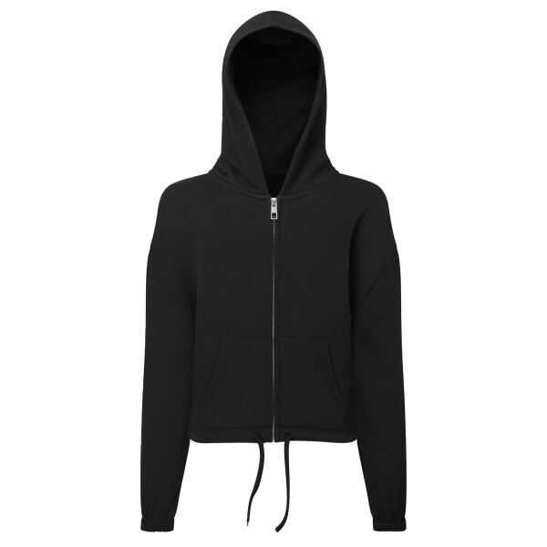 Kids TriDri® recycled cropped oversize full-zip hoodie Thumbnail