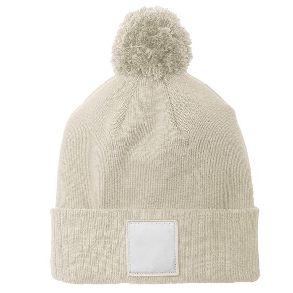 Appliqué Patch Pom Beanie Thumbnail