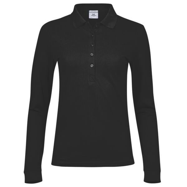Women’s luxury stretch long sleeve polo (146) Thumbnail